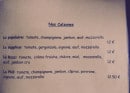 Carte et menu de Le Chablaisien "Chez Tonio" à Bons en Chablais — les calzones