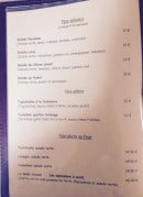 Carte et menu de Le Chablaisien "Chez Tonio" à Bons en Chablais — Les salades, pâtes et les plats