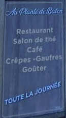 Menu Au planté de bâton - Exemple de menu