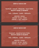 Carte et menu de Grand Buffet asiatique et du monde à Meythet — Les menus week end midi et soir