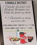 Carte et menu de Boulangerie Aux Castelblangeois à Paris 1 — La formule bistrot