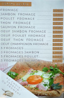 Menu Crêperie 8 - Crêpes salées