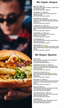 Menu Happy Diner - Les burgers