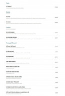 Menu Le Café Plume - Pasta, risotto, crostini,...