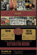 Menu Madras - Les formules à volonté