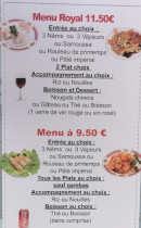 Menu Royale d'Asie - Les menus royale et menus à 9.5 €