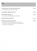 Menu Saveurs Veget' Halles - Les vins page 4