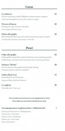 Menu Siena - Carne et pesci