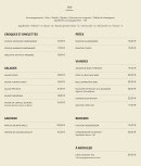 Menu Bistrot Gisèle - Les pates, viandes et salades, ...