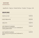 Menu Bistrot Gisèle - Œufs bio