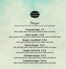 Menu Chez Holly - Les burgers