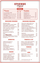 Menu Etienne Marcel - Les bières, apéritifs et rhums, ...