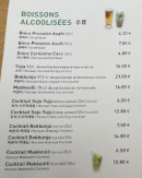 Menu Ilang - Les boissons alcoolisées