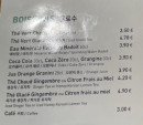 Menu Ilang - Les boissons