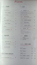 Menu Kiwa - Les tapas, bap et sides,..