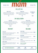 Menu Mắm From Hanoï - Menu