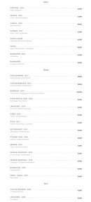 Menu Magniv - Vins suite