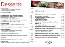 Menu Noon - Les desserts