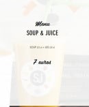 Menu Soup And Juice - Menu soup et juice