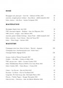 Menu Le Mary Celeste - Les vins page 4