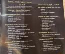Menu Mama Jia - Les menus