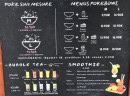 Menu Poketea Factory - Menus poke bowl, bubble tea, ...