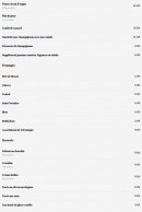Menu Robert et Louise - Les plats suite, fromages et desserts