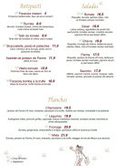 Menu Valentina - Les antipastis, salades et planches