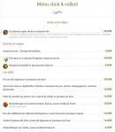 Menu L'ange 20 - Les entrées, plats et desserts