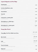 Menu Le Petit Sommelier - La carte bistrot suite