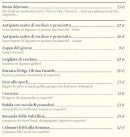 Menu Le Rusti - Le menu déjeuner et les entrées