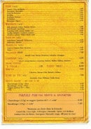 Menu Piment café - Les vins, whiskies...