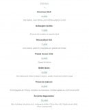 Menu Tavline - Les entrées