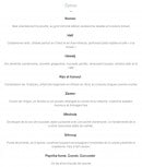 Menu Tavline - Les épices