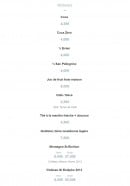 Menu Tavline - Les boissons