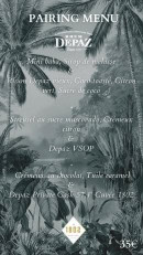 Menu 1802 - Extrait de la carte