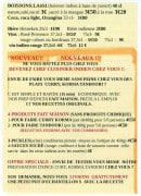 Menu Allo Cury - Les boissons et les nouveaux produit 