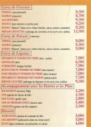 Menu Allo Indes - Les plats au curry suite, et desserts