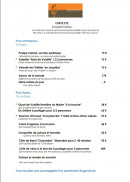 Menu Atelier Maître Albert - La carte
