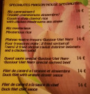 Menu Bonjour Vietnam - Menu