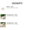 Menu Hachi bento - Les desserts