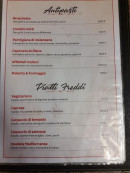 Menu I Diavoletti Trattoria - Les antipasti, piatti freddi