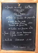 Menu L’ Annexe de La Petite Périgourdine - Un exemple d' ardoise