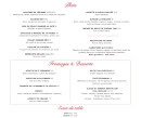 Menu La Terrasse St Jacques - Les plats, fromages et desserts,...