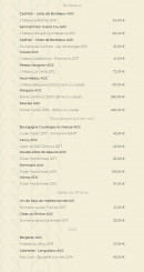 Menu Le Coupe Chou - Les vins page 3