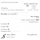 Menu Les trublions - Carte du soir