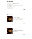 Menu Masala Magic - Les plat poissons et plat crevettes