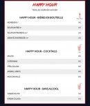 Menu Raton Buveur - Happy hours