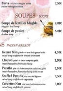 Menu Safran