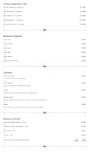 Menu Taj Mahal - Les desserts, boissons indiennes et boissons fraîches